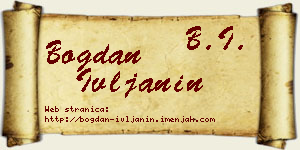 Bogdan Ivljanin vizit kartica